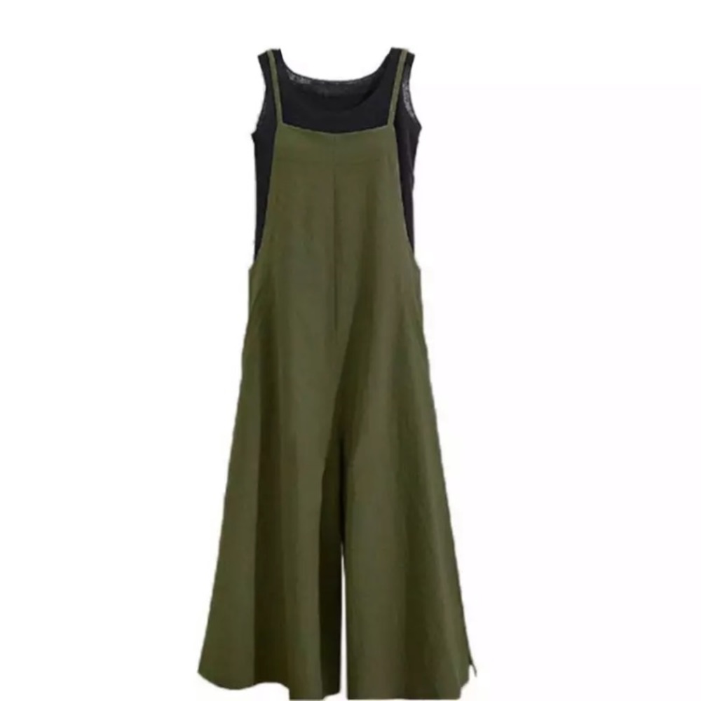 ❤️❤️❤️
 Earth tones suspender jumpsuit - Picture 5 of 6